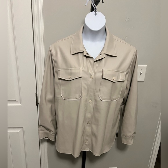 Forever 21 Jackets & Blazers - Faux Leather Shacket